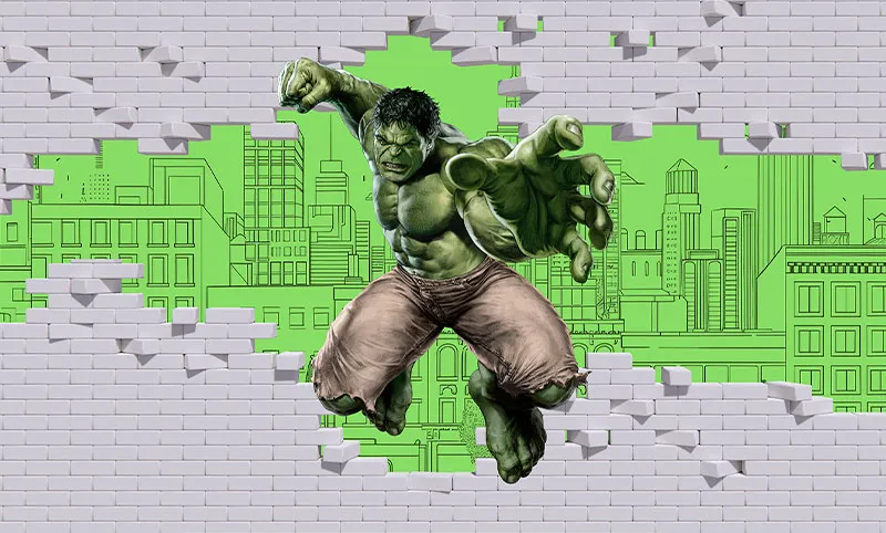 fundo hulk para festa infantil