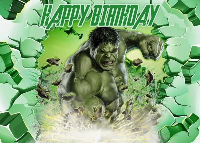fundo hulk para festa infantil