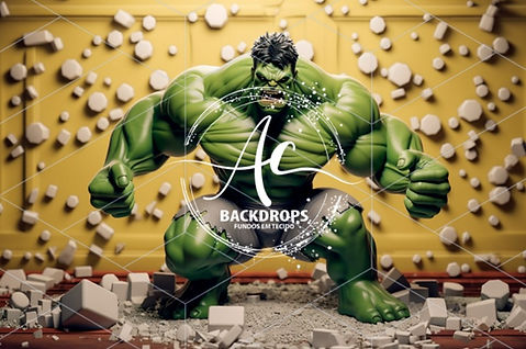 fundo de tecido hulk