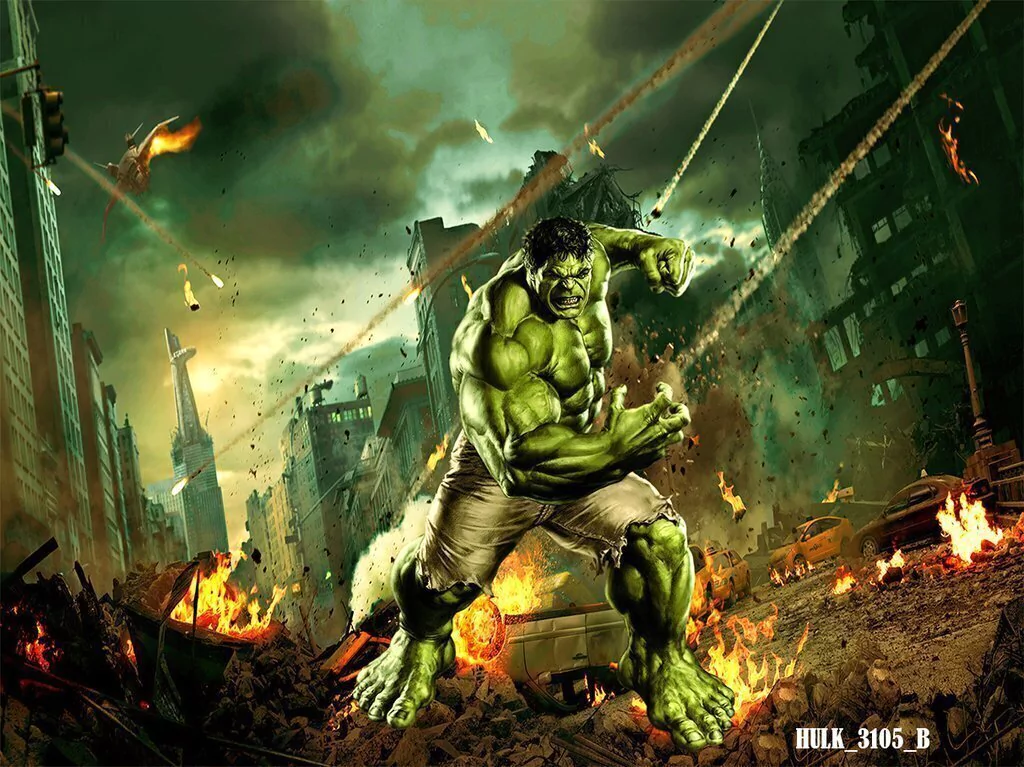 painel fotográfico hulk
