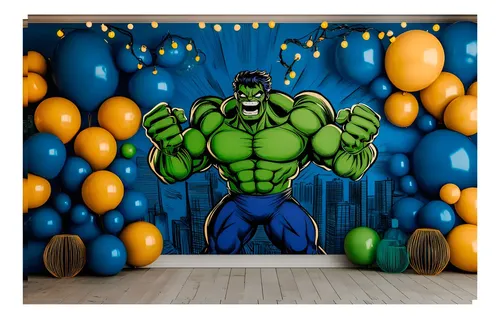 painel fotográfico hulk