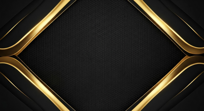 padrao hexagonal dourado fundo escuro