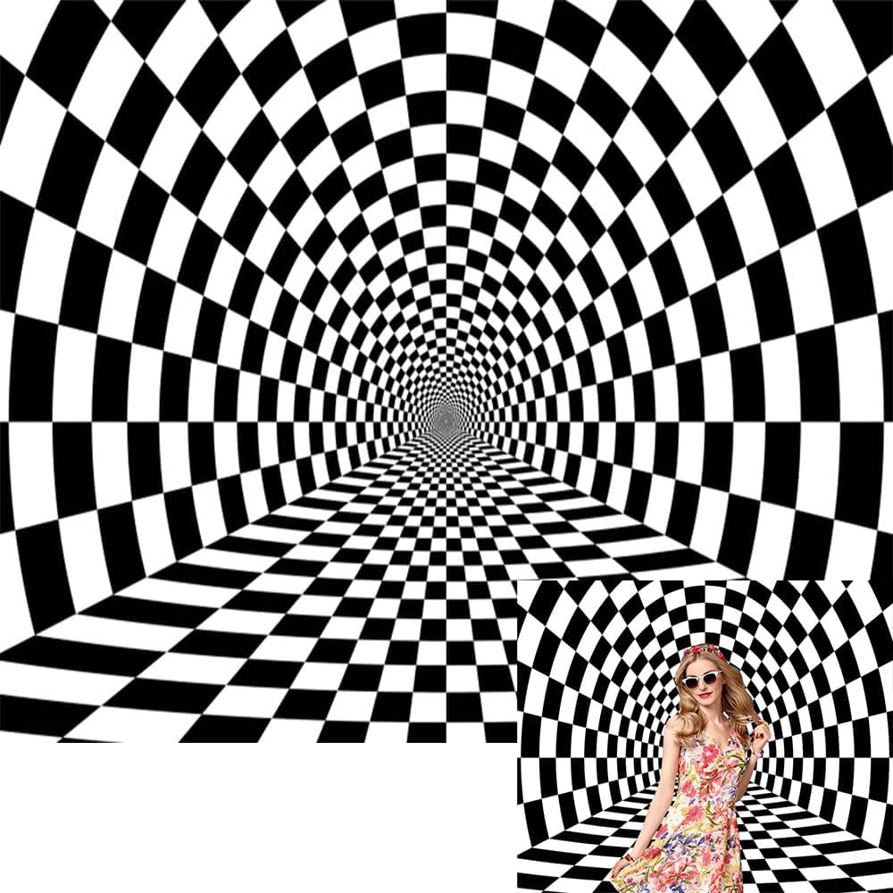 fundo quadriculado preto e branco