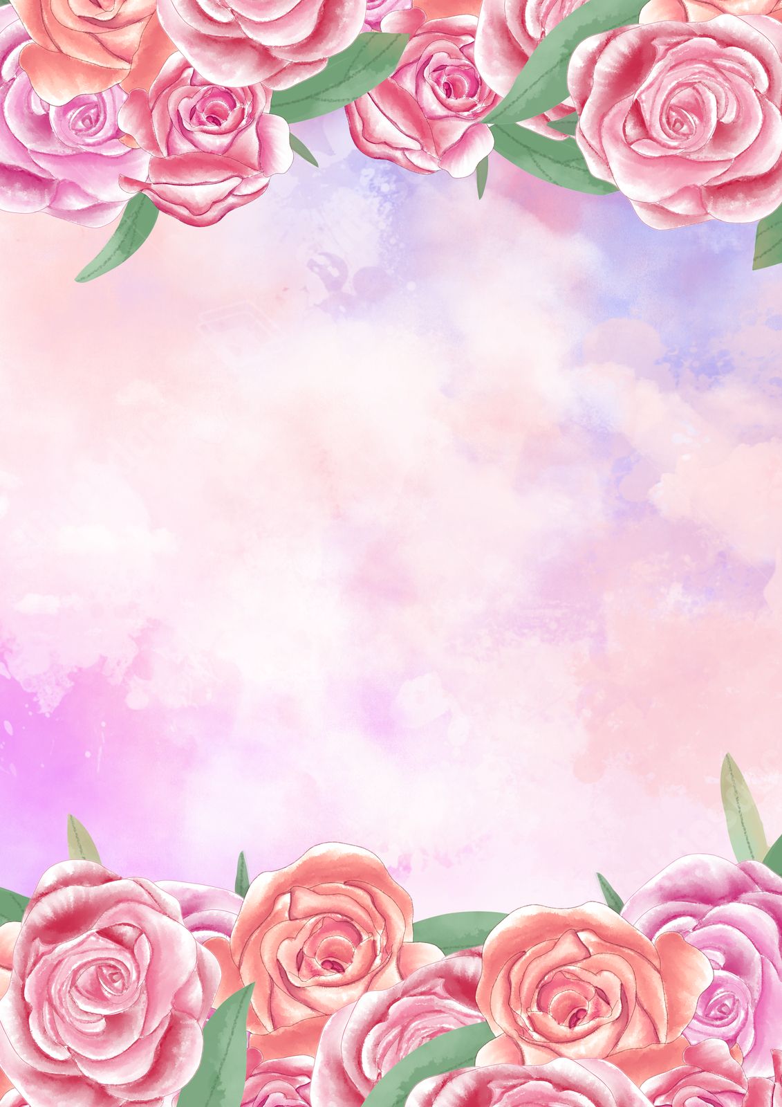 Como Criar um Fundo Rosa Aquarela Personalizado