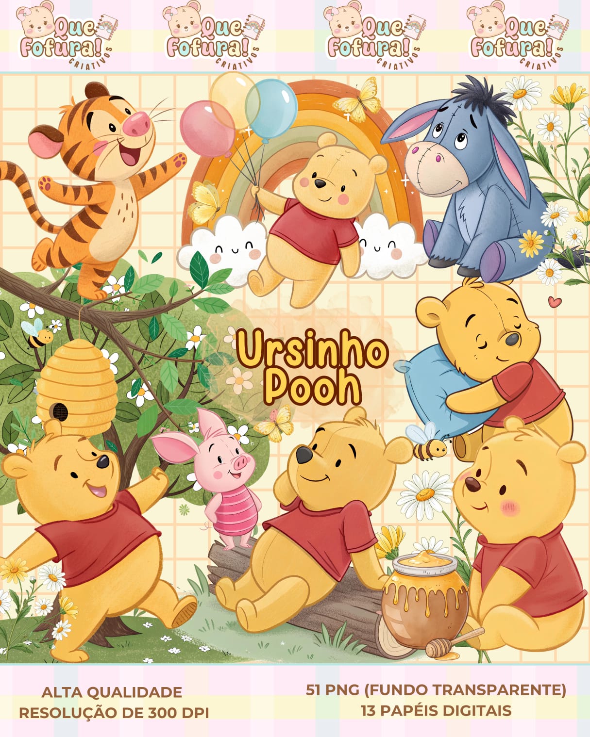 Decoração de Chá de Bebê com Tema Ursinho Pooh: Dicas e Fundos