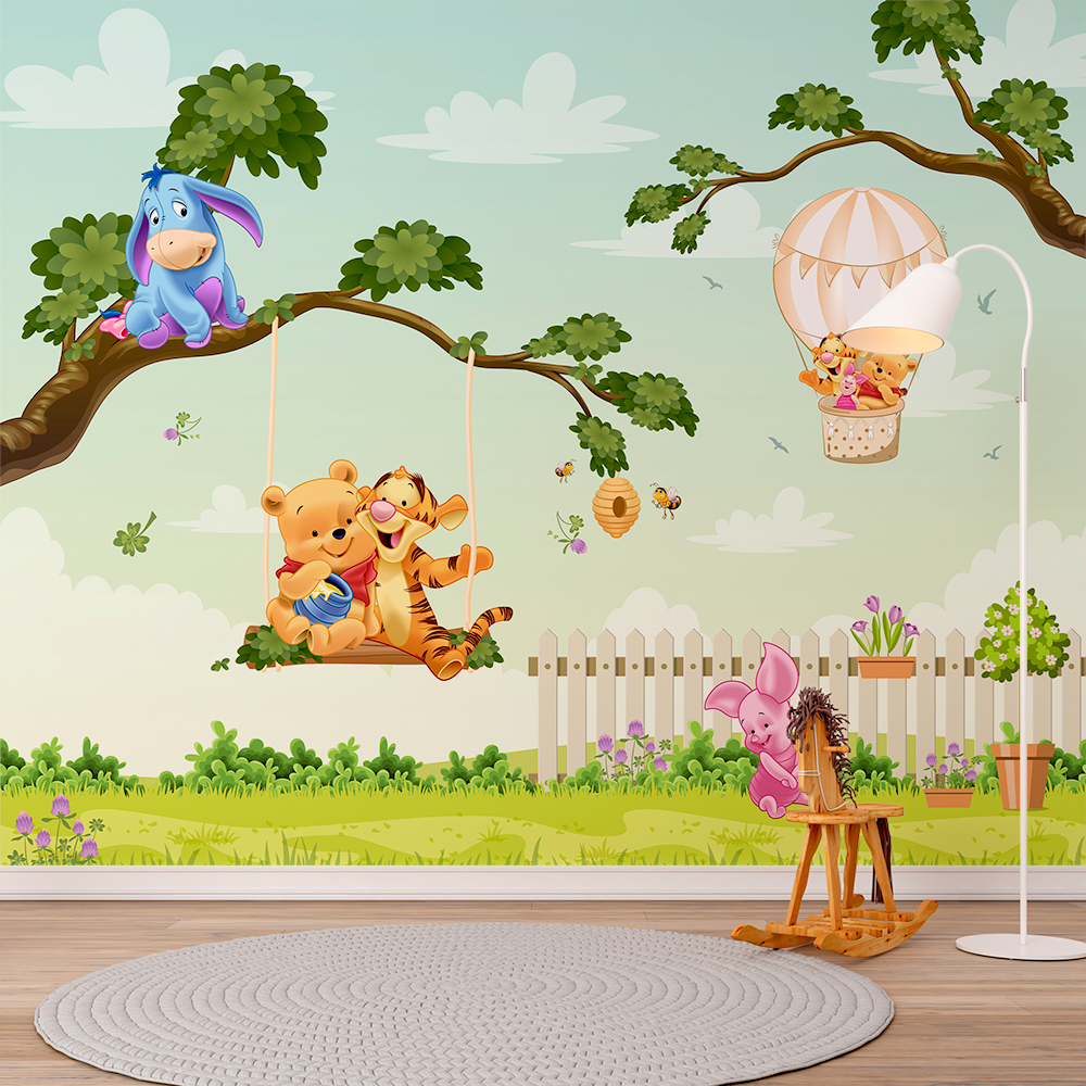 Ideias Criativas de Fundos do Ursinho Pooh para Festas Infantis