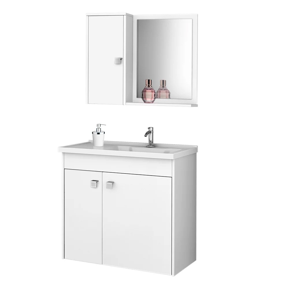 conjunto completo (gabinete + pia + espelheira)