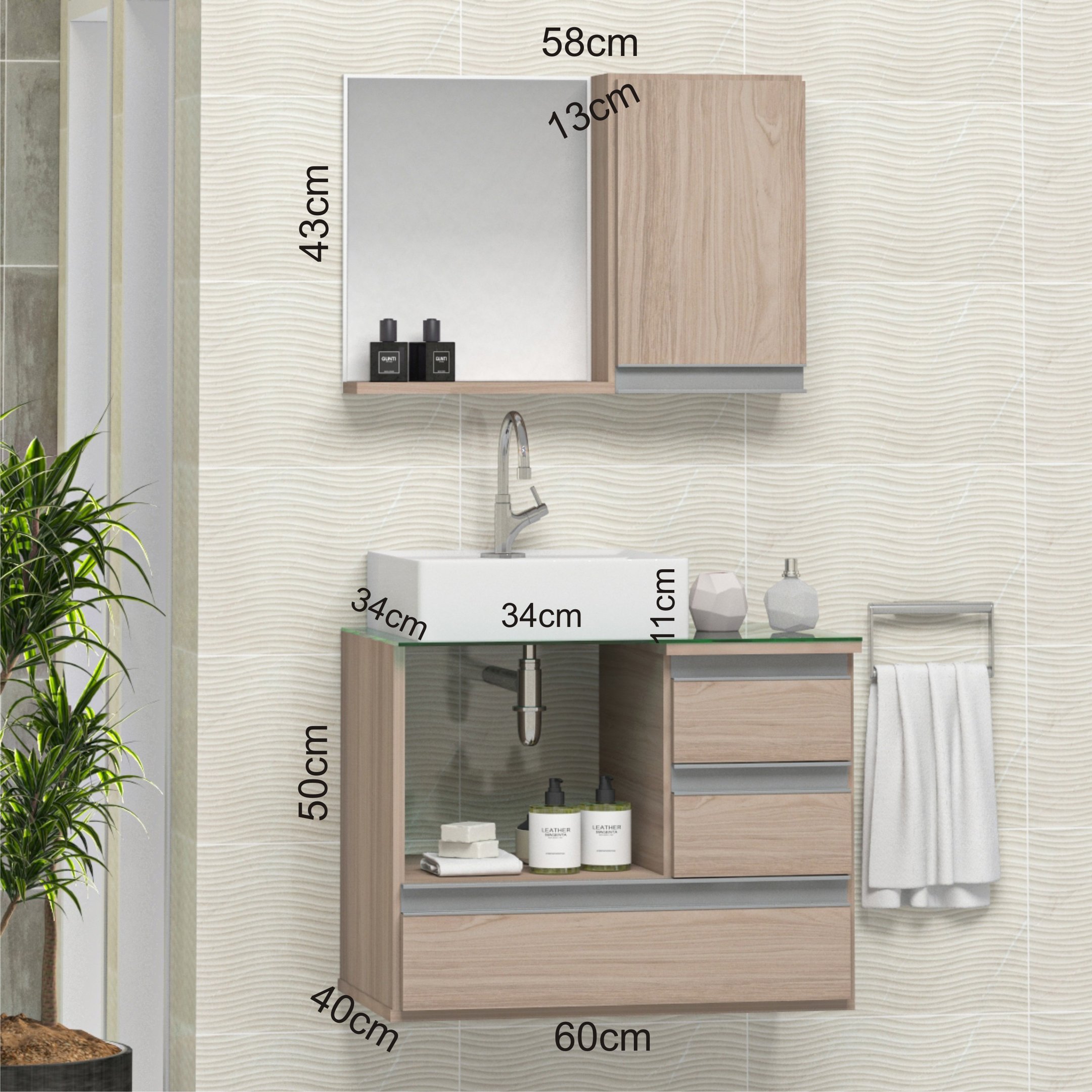 quanto custa gabinete banheiro cuba vidro armario