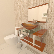 melhores gabinetes banheiro cuba vidro armario superior