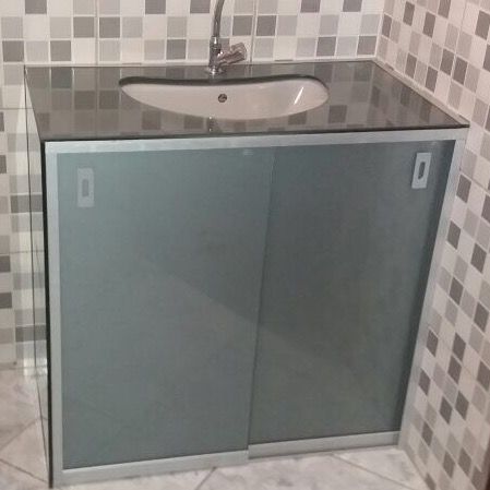 quanto custa gabinete banheiro cuba vidro armario