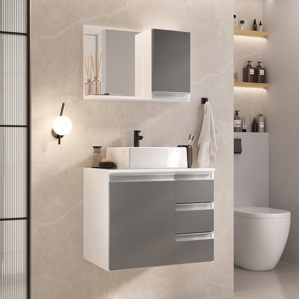 melhores gabinetes banheiro cuba vidro armario superior