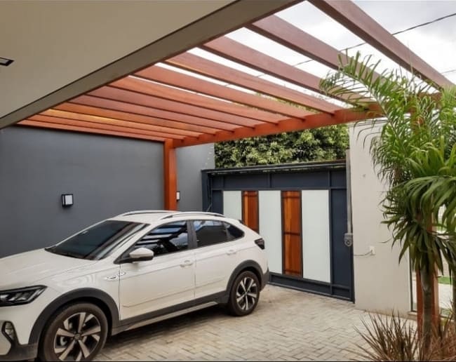 telha para pergolado de garagem