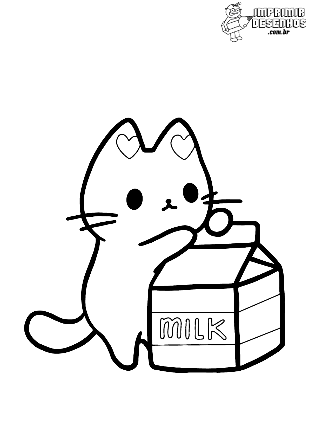 gatinho para colorir online