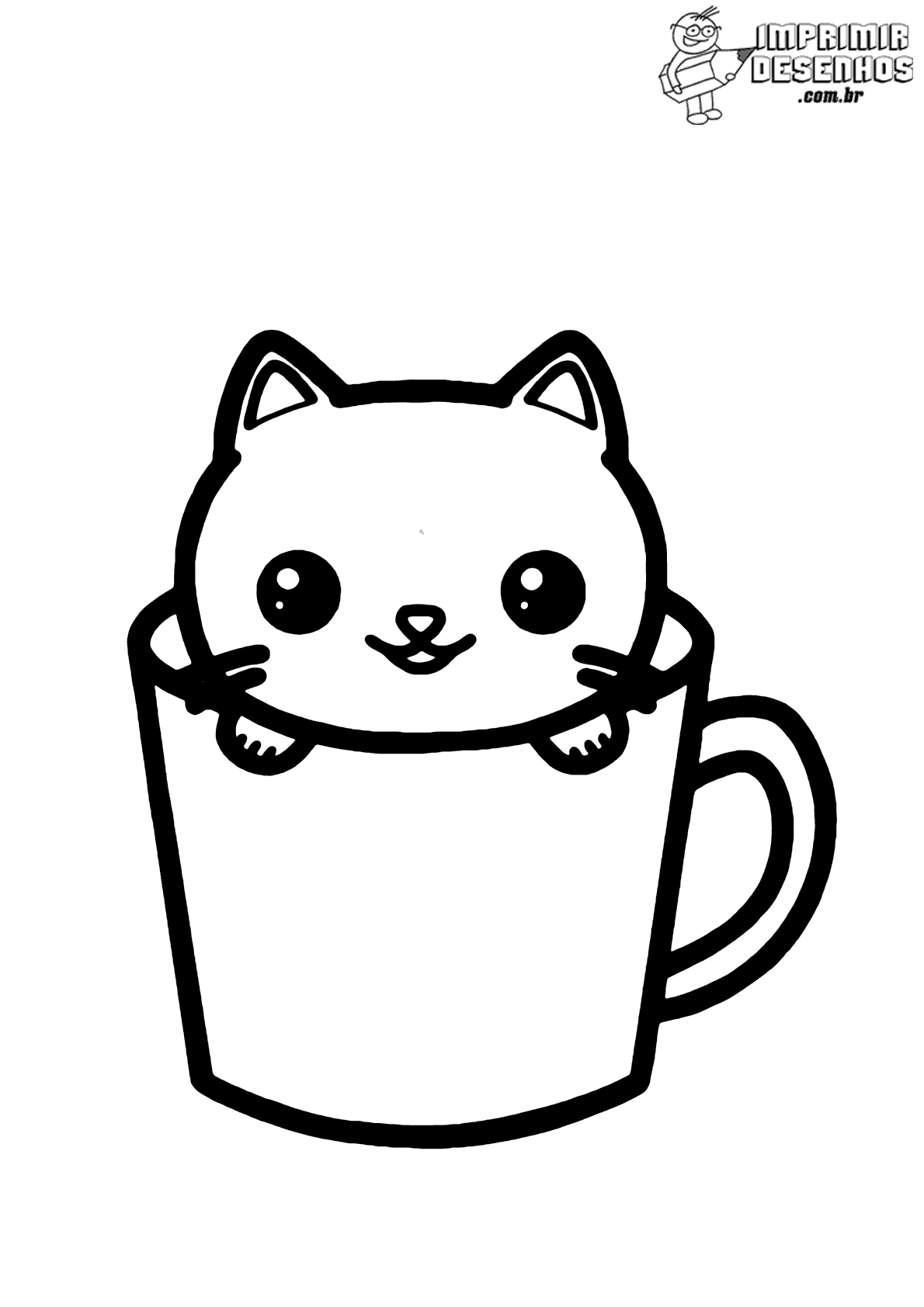gato realista para colorir