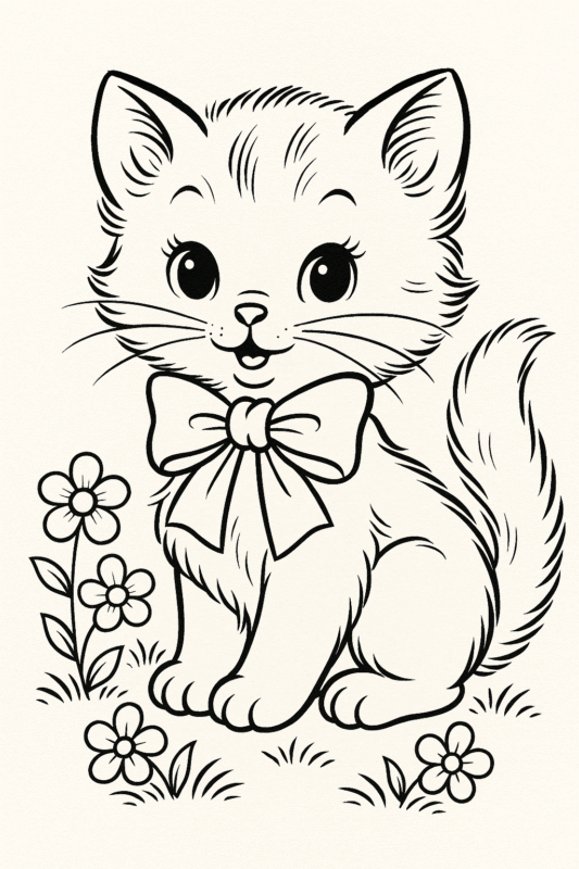 atividade de colorir gato