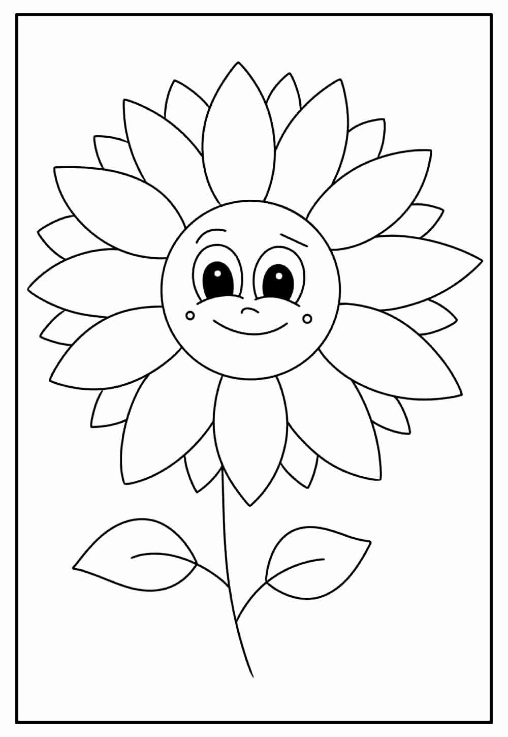 desenhos de girassol para imprimir