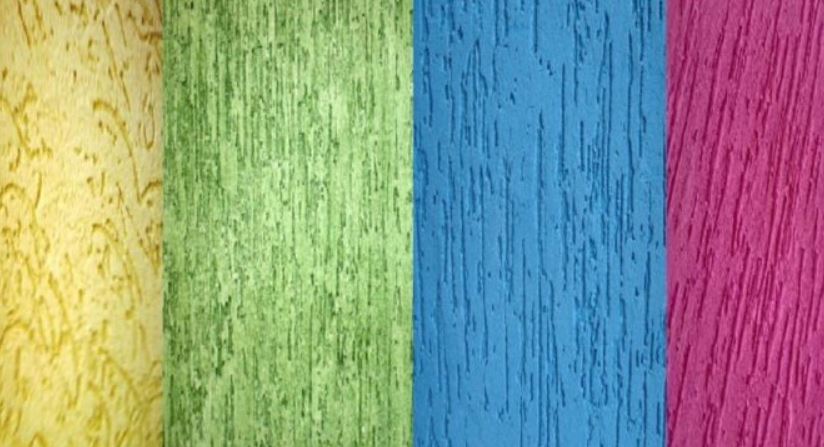 ideias de parede com grafiato e textura rolada