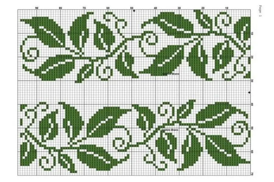 gráficos ponto cruz flores