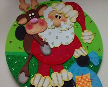 guirlanda de natal em eva