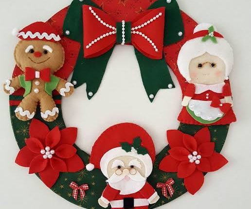 guirlanda de natal em eva