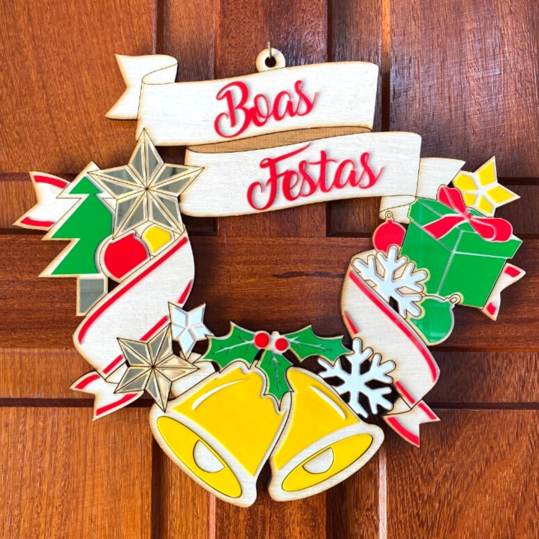 guirlanda de natal em eva