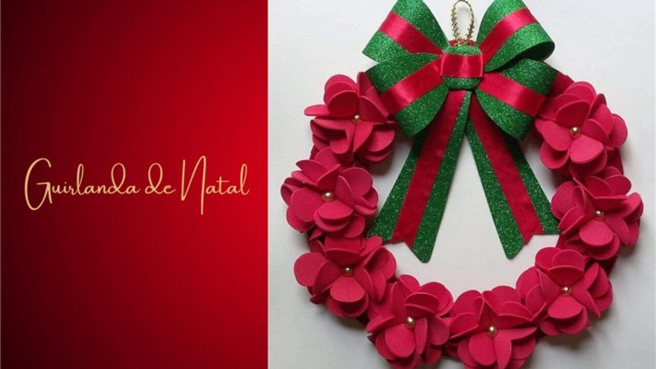 guirlanda de natal em eva