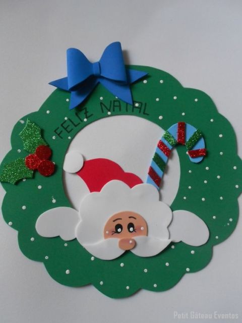 guirlanda de natal em eva