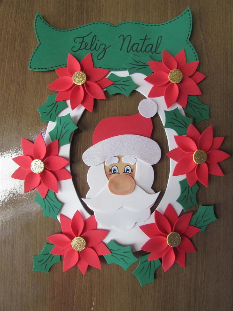 guirlanda de natal em eva