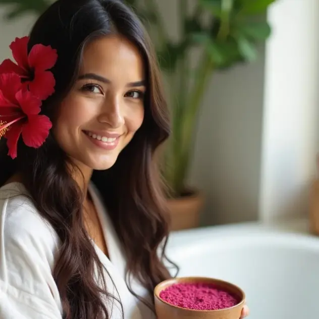 erros ao usar hibisco no cabelo loiro