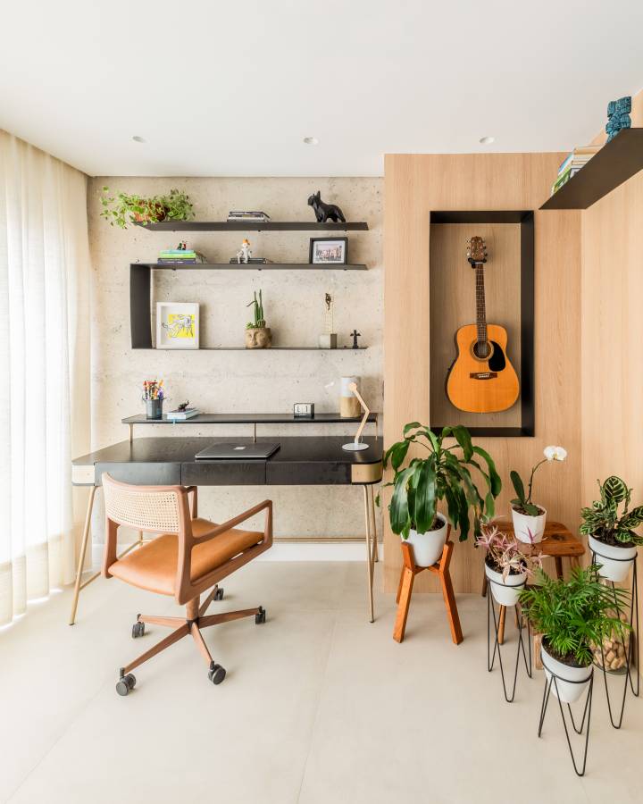 ideias criativas de home office na sala para inspirar seu dia