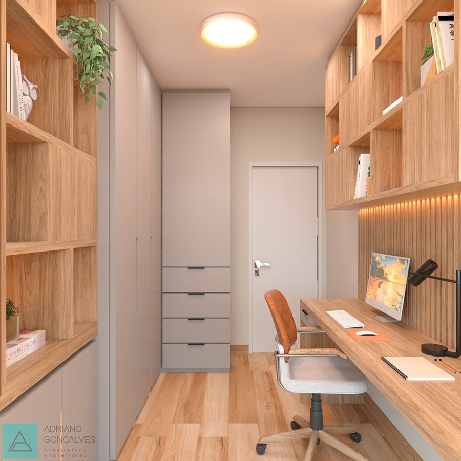 Tendências de cores e texturas para home office moderno em 2025