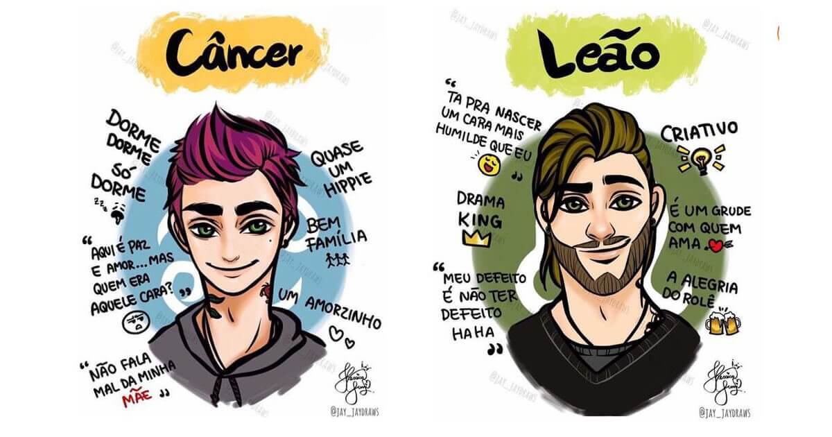 homens de cada signo