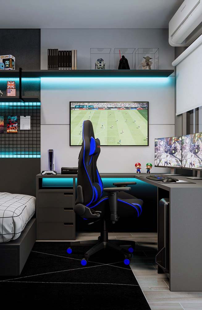 ideia de quarto gamer
