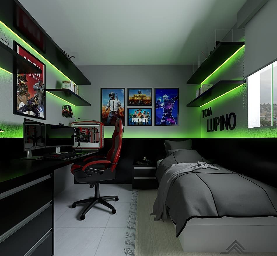 ideia de quarto gamer