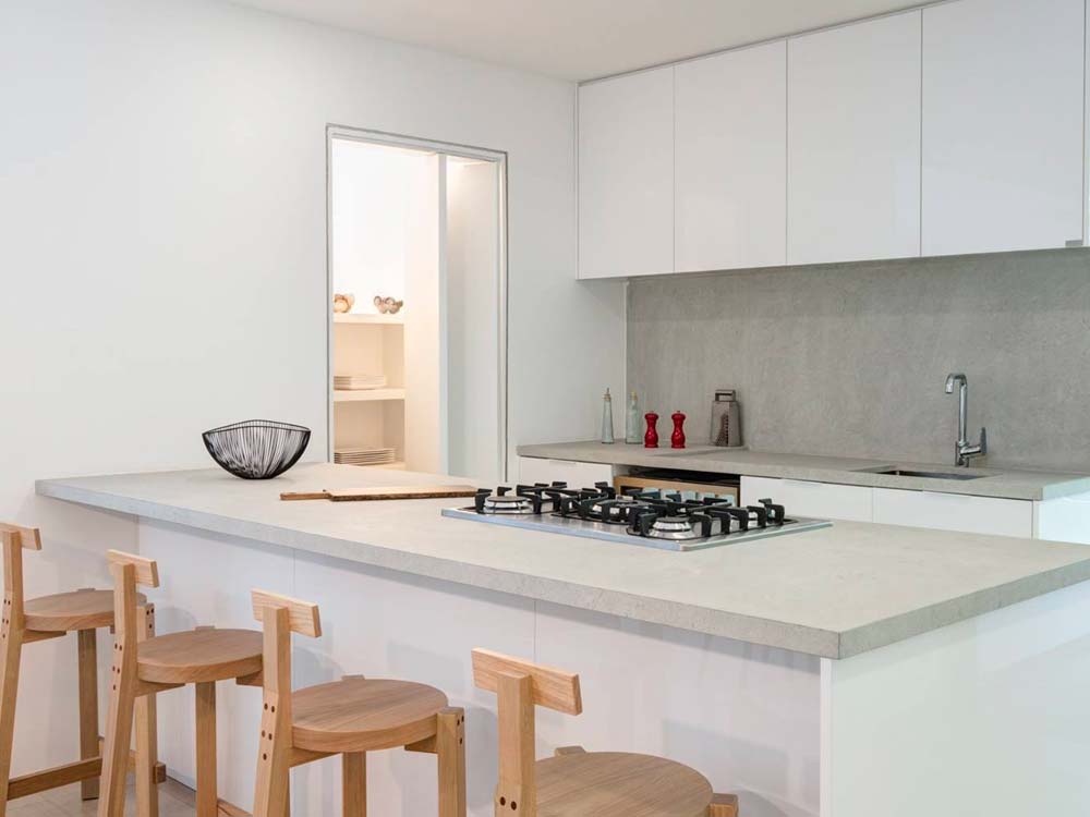 como selar bancada concreto aparente cozinha