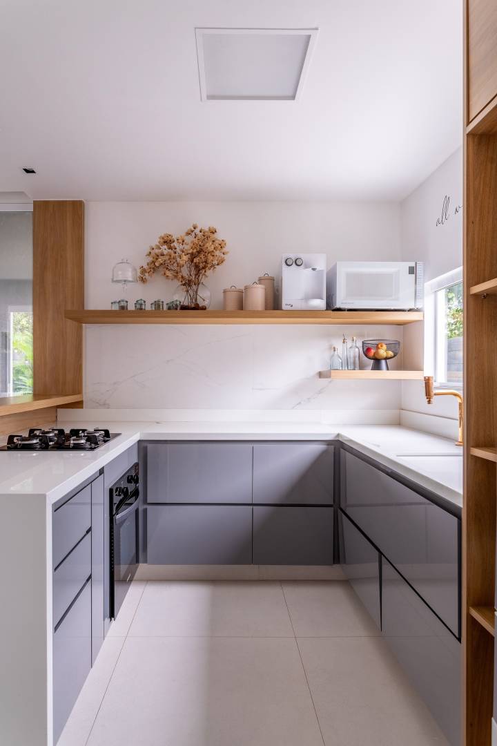 ideias bancada concreto aparente cozinha moderna