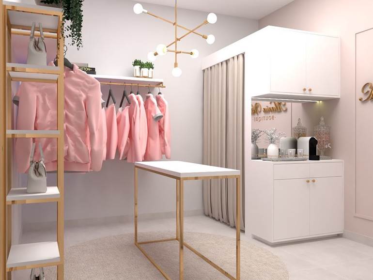 ideias decoração loja pequena fotos