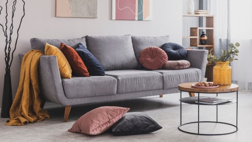 ideias de almofadas para sofá moderno