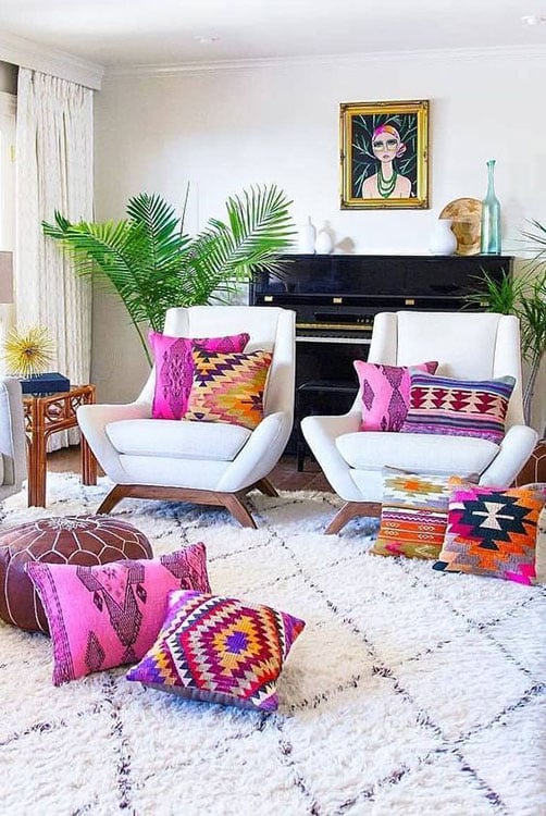 ideias de almofadas para sofá moderno