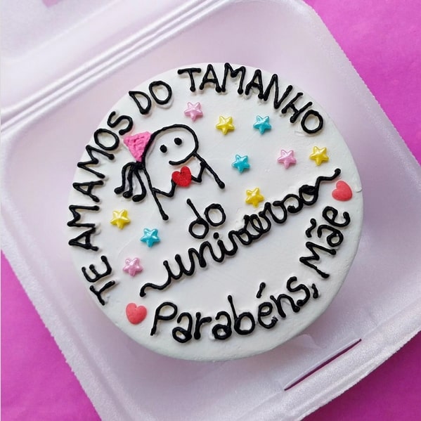 quanto custa um bentô cake dia das mães personalizado