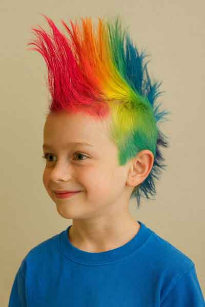 ideias de cabelo maluco infantil masculino para dia das crianças