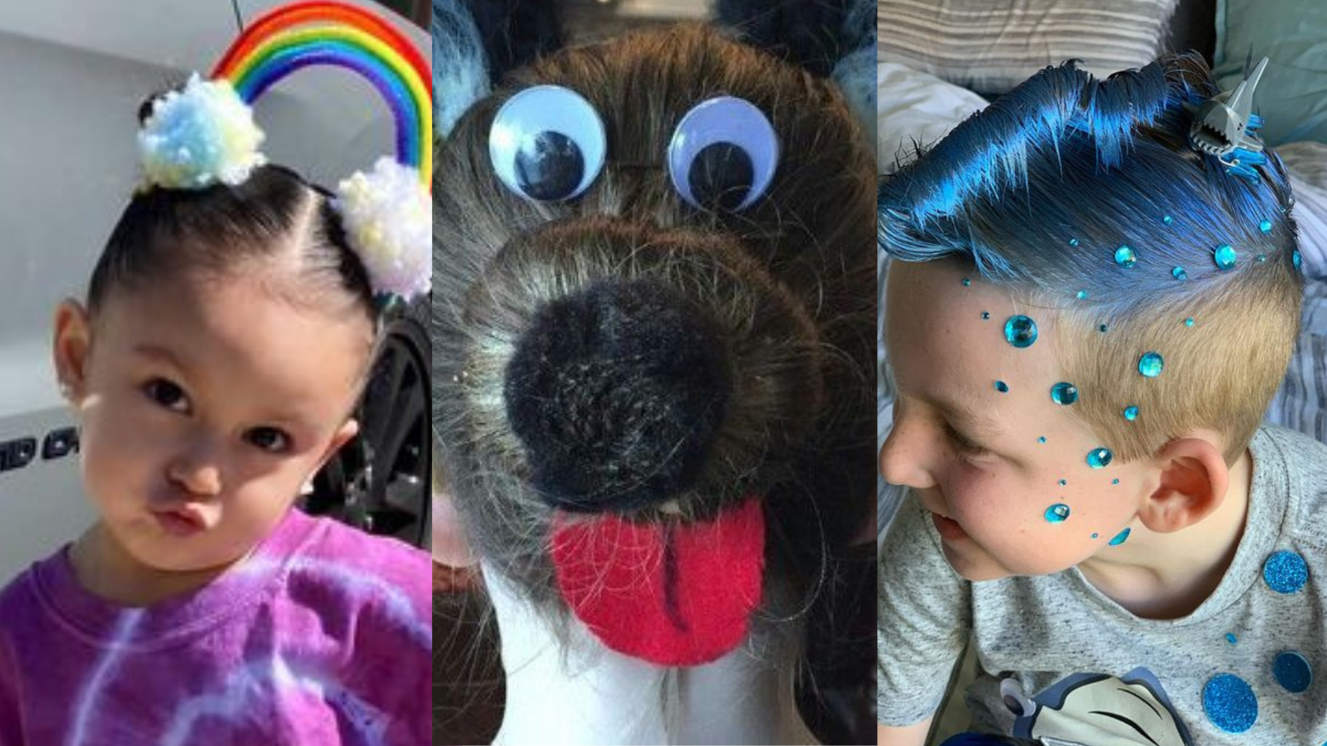 ideias de cabelo maluco infantil masculino para dia das crianças