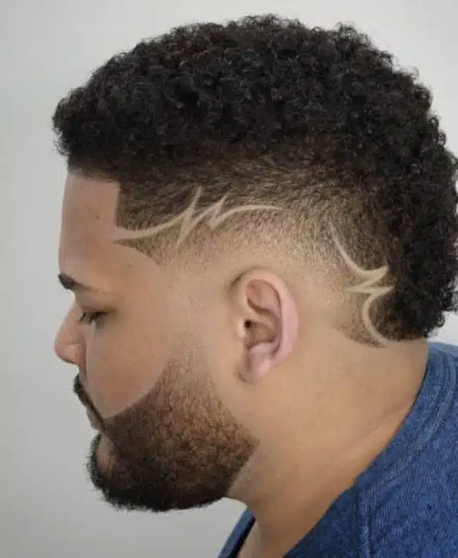 ideias de corte masculino com dois risquinhos