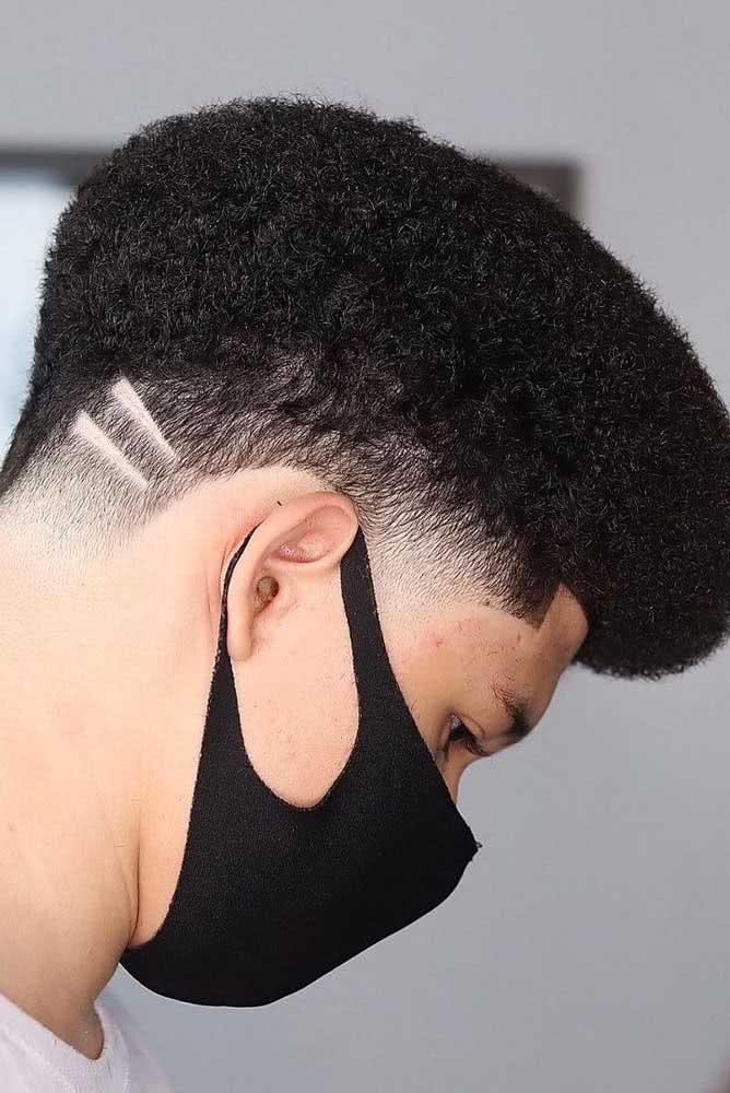 ideias de cortes masculinos com dois risquinhos