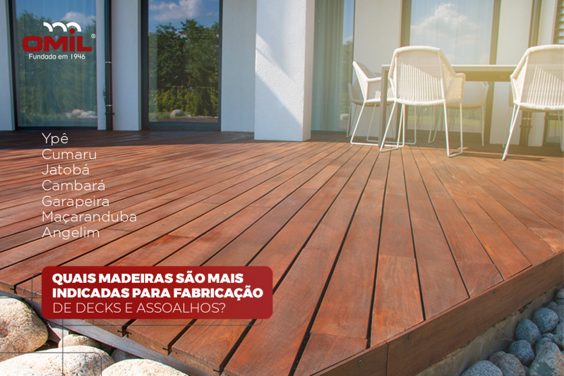 Deck de madeira para jardim de inverno