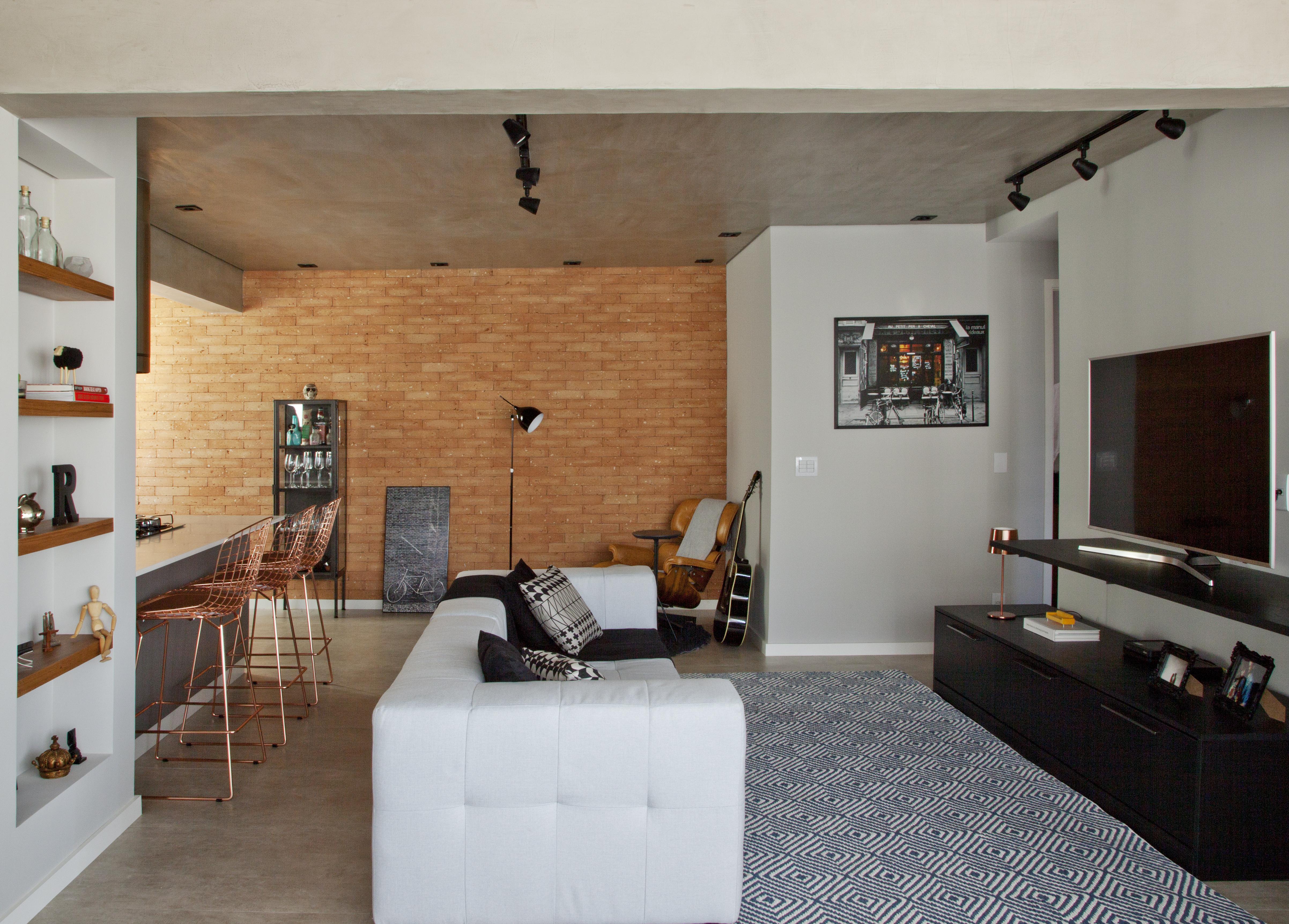 quanto custa colocar tijolinho aparente na sala