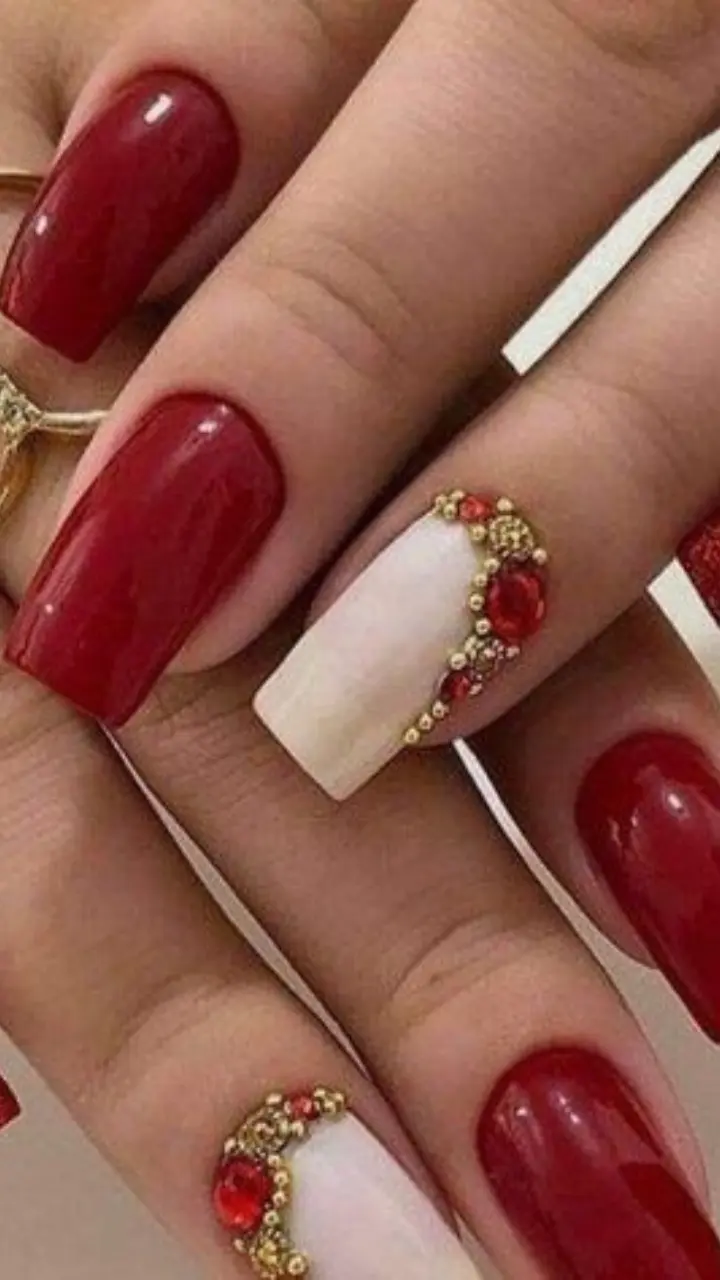 ideias de unha vermelha