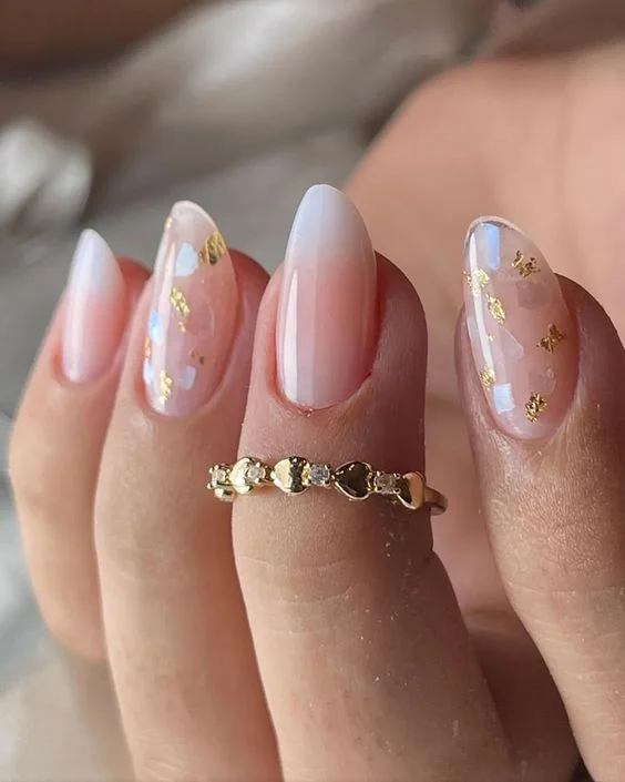 tendências unhas almond decoração