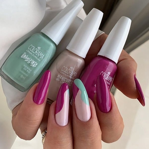 ideias de unhas decoradas para o carnaval