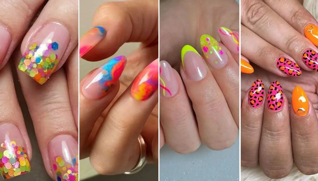 ideias de unhas decoradas para o carnaval
